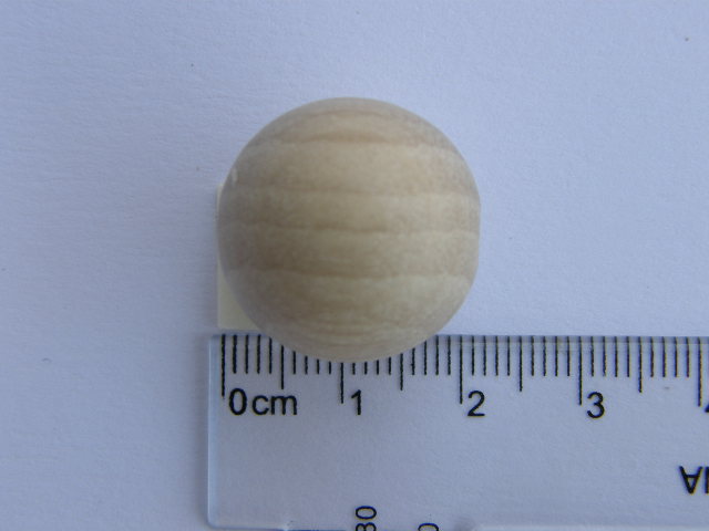 Korálky - kuličky 20 mm - přírodní