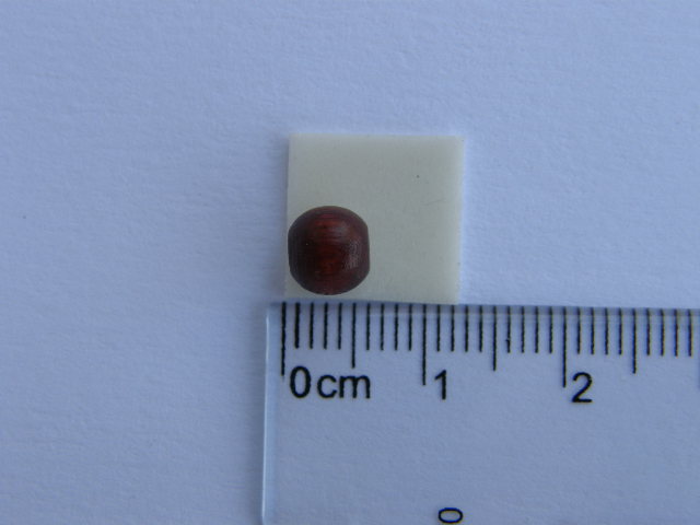 Korálky - kuličky 6 mm - červenohnědá