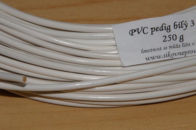 PVC pedig pr. 3 mm - 250 g - bílá 