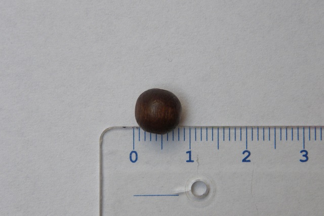 Korálky - kuličky 8 mm - hnědá