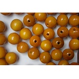 Korálky - kuličky 12 mm - oranžová