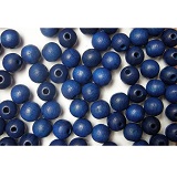 Korálky - kuličky 8 mm - modrá