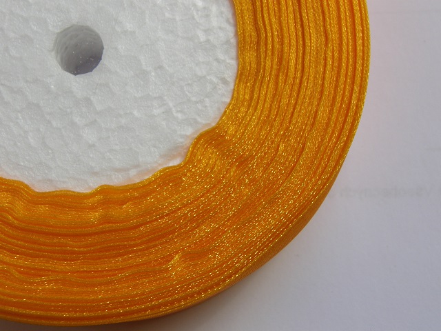 Stuha 25 mm organzová oranžová